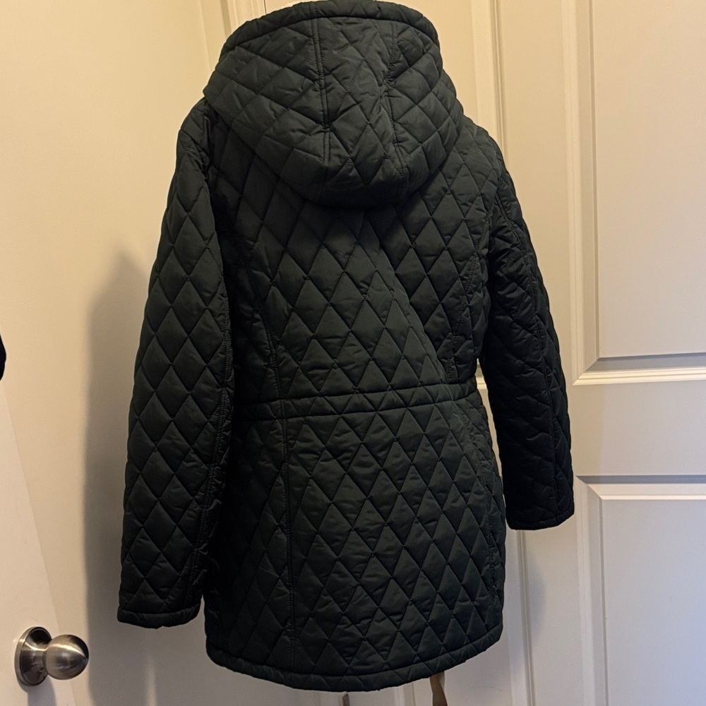 Laundry By Shelli Segal Quilted Puffer Jacket - Dark Green - Picture 10 of 13